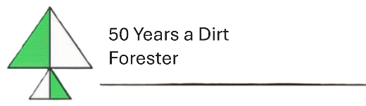 50 Years a Dirt Forester logo mark